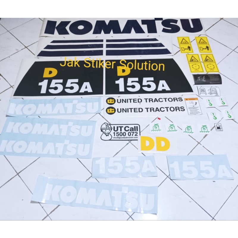 Stiker Dozer Komatsu D155A Sticker Alat Berat