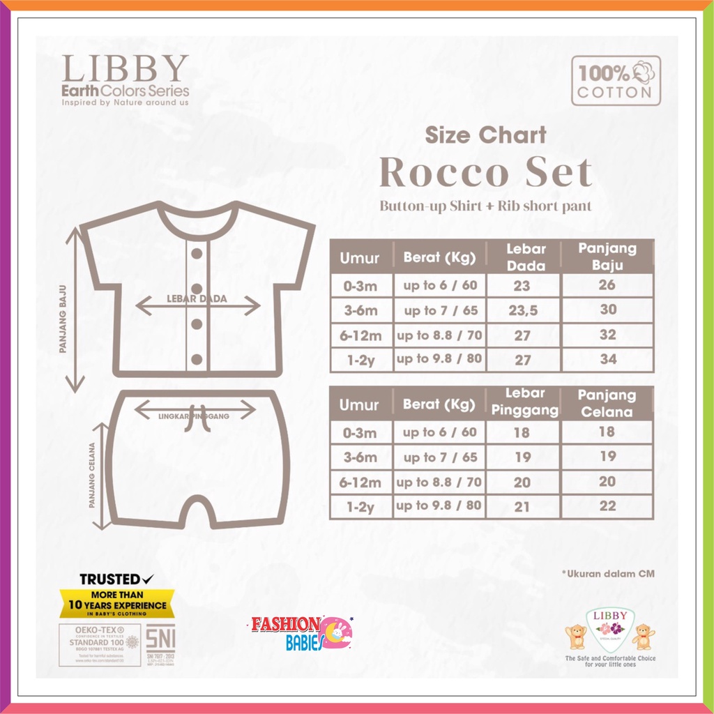 NEW LIBBY ROCCO SET CELANA PENDEK | SETELAN KANCING PENDEK ❤ Fashionbabies ❤