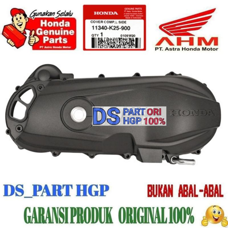HGP 11340-K25-900 Cover L Bak Tutup CVT Beat Fi Vario 110 Fi 2012 - 2014 Stater Berisik