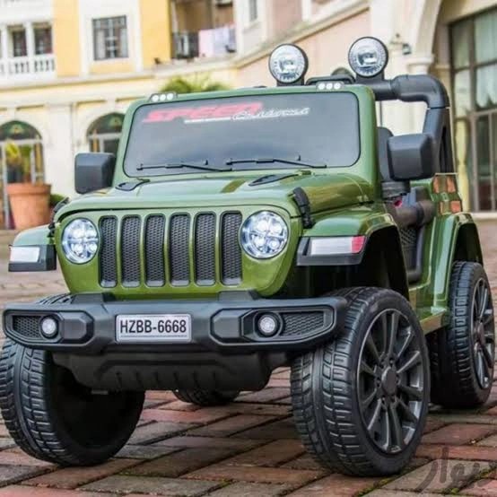 mobil mainan anak aki jeep rubicon wrangler ban karet