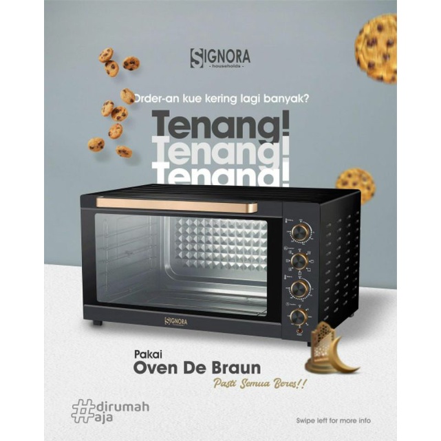 OVEN SIGNORA DE BRAUN 150 L / OVEN LISTRIK / OVEN BESAR