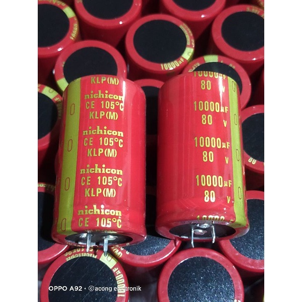 Elco 10000uf 80v/ 50vol Nichicon