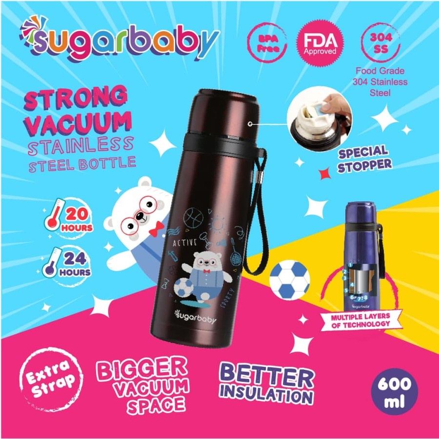 Sugarbaby STRONG Vacuum Stainless Steel Bottle | Termos Air