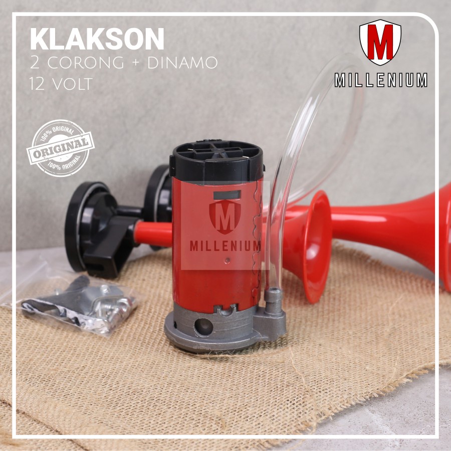 KLAKSON TRUK MOBIL 2 TEROMPET - KLAKSON DINAMO 2 CORONG 12V-24V HIGH QUALITY