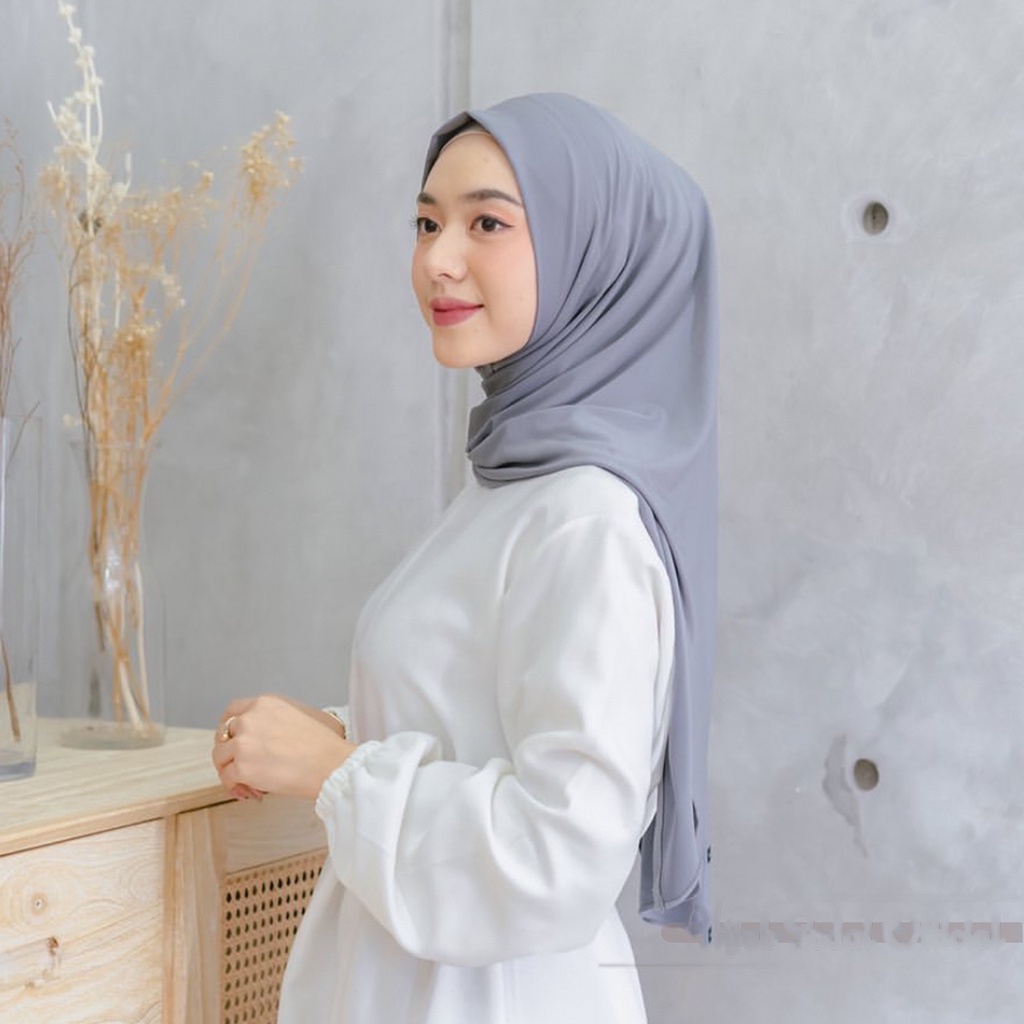 Hijab Instan Segitiga Jersey Oval Soft Pad | Jilbab Instan Segitiga Jersey Premium