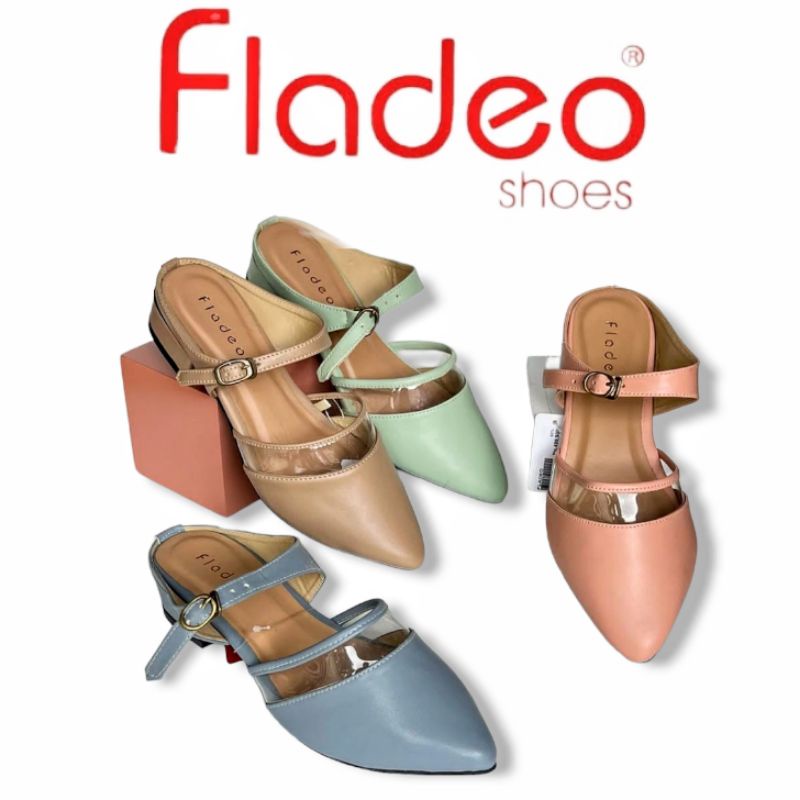 sepatu wanita hak chunky 5cm - sandal heel fladeo original