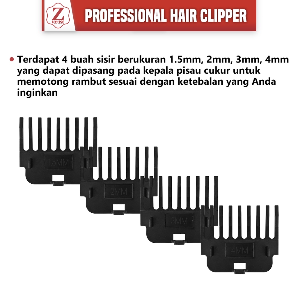 Alat Mesin Cukur Potong Elektrik Rambut Kumis Jenggot Jambang Hair Clipper Hair Trimmer Hair Clipper Rambut