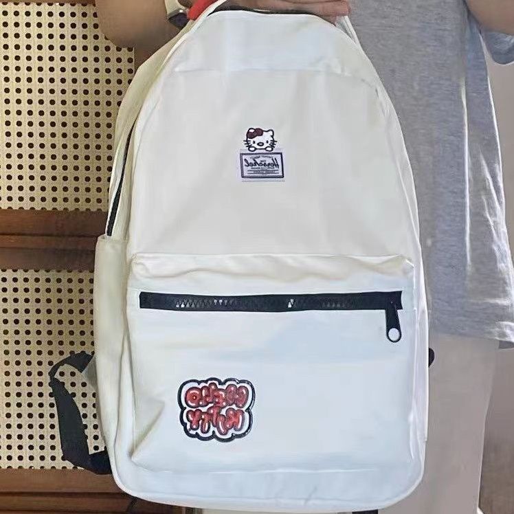 Sera 2022 baru tas sekolah hellokitty pasang merek ransel pria dan wanita lucu kekanak-kanakan tas sekolah ransel ringan siswa