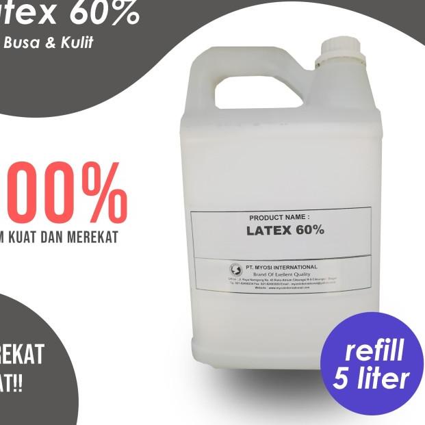 

Myosi Lem Latex Cair 60% untuk Busa / Kulit Latex 5 Liter