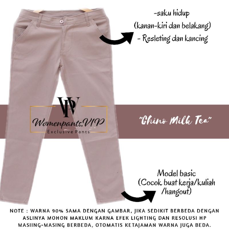 CHINO PANTS WANITA  CELANA CHINO WANITA SKINNY STREET BAHAN TEBAL MELAR CELANA KANTOR WANITA CELANA KERJA WANITA GREETNA