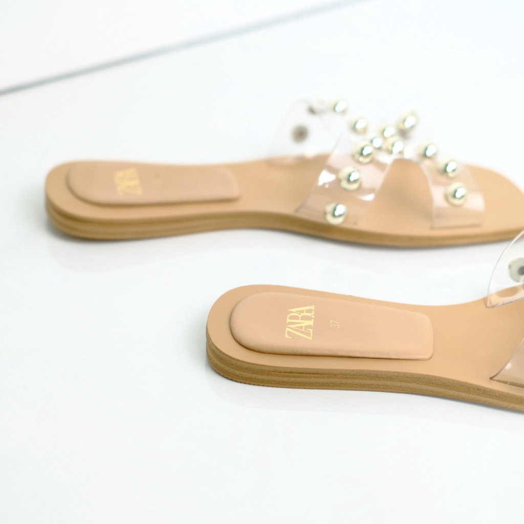 [7.7 Boombastis Sale⚡] - SANDAL WANITA KEKINIAN FLAT PEARL CLASSIC ZS485 BRANDED IMPORT PREMIUM