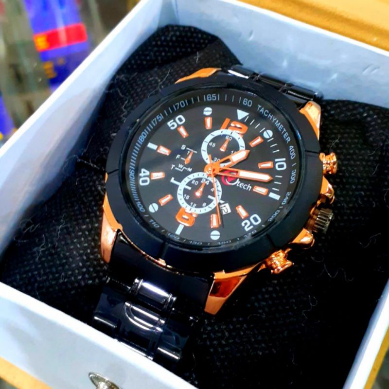 JAM Tangan Pria V Tech Original Fitur Tanggal Aktif /Jam Tangan Cowok Strap Rantai Stainlees Steel Quart Analog Jam Tangan Pria Terbaru Water Resistant Tanggal Aktif / JAM Tangan Pria MURAH COD FREE BOX DAN batrai Cadangan Jam Tangan Pria V Tech Original