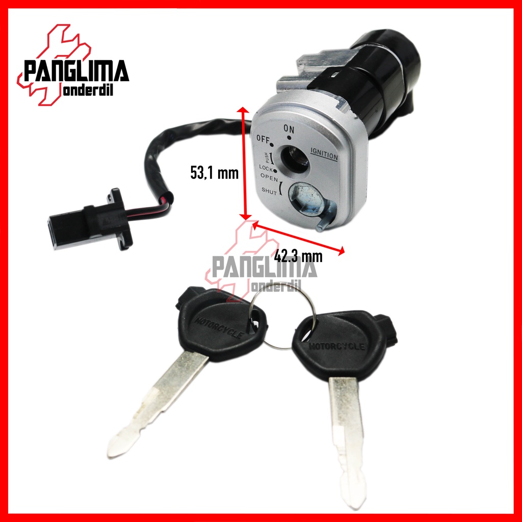 Kunci Kontak Set Plus Jok Beat FI Lama-Old CBS-K25 2012-2014 Key Assy-Asy-Jog