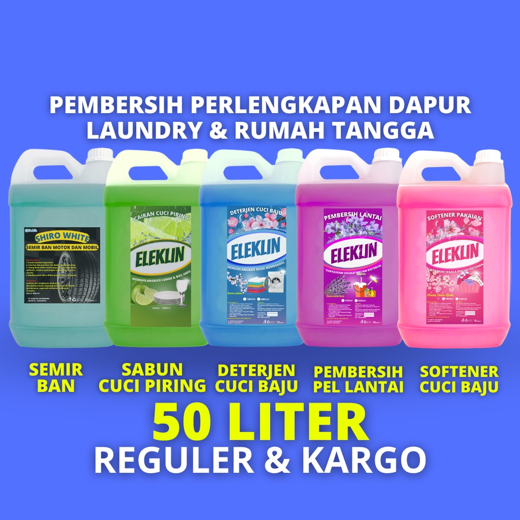 Jual 50 Liter Sabun Cuci Piring Detergen Softener Softergent Baju