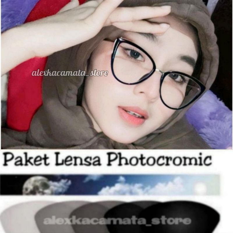 FRAME BULGARI SS CAT EYE|PHOTOCROMIC ANTIRADIASI MINUS WANITA KACAMATA FHASION KACAMATA FOTOCROMIC K