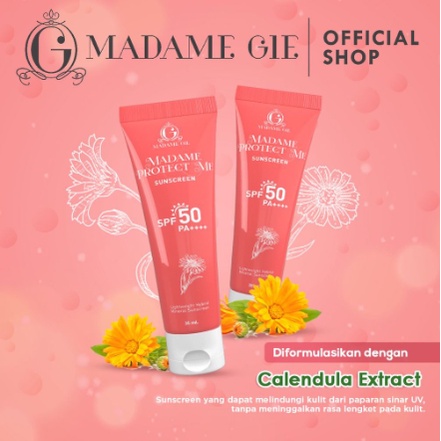 Madame Gie Madame Protect Me Sunscreen SPF 50 PA ++++ With Calendula - Skincare Sunblock