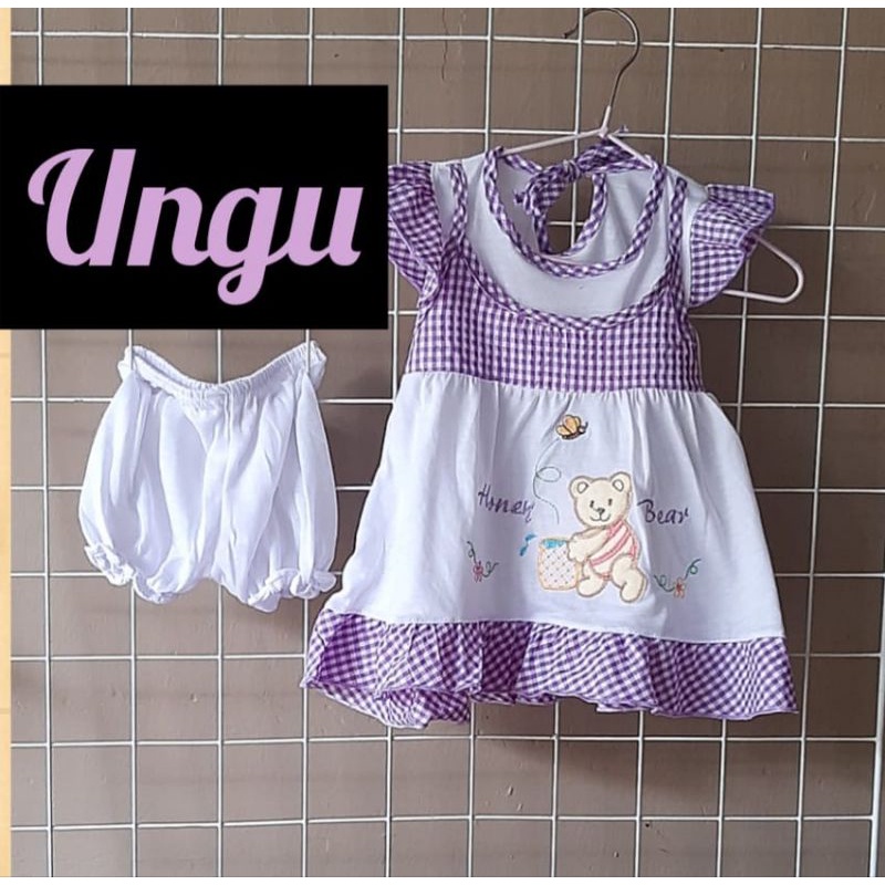 Dress baju bayi perempuan usia 1-6 bulan harga 25.000