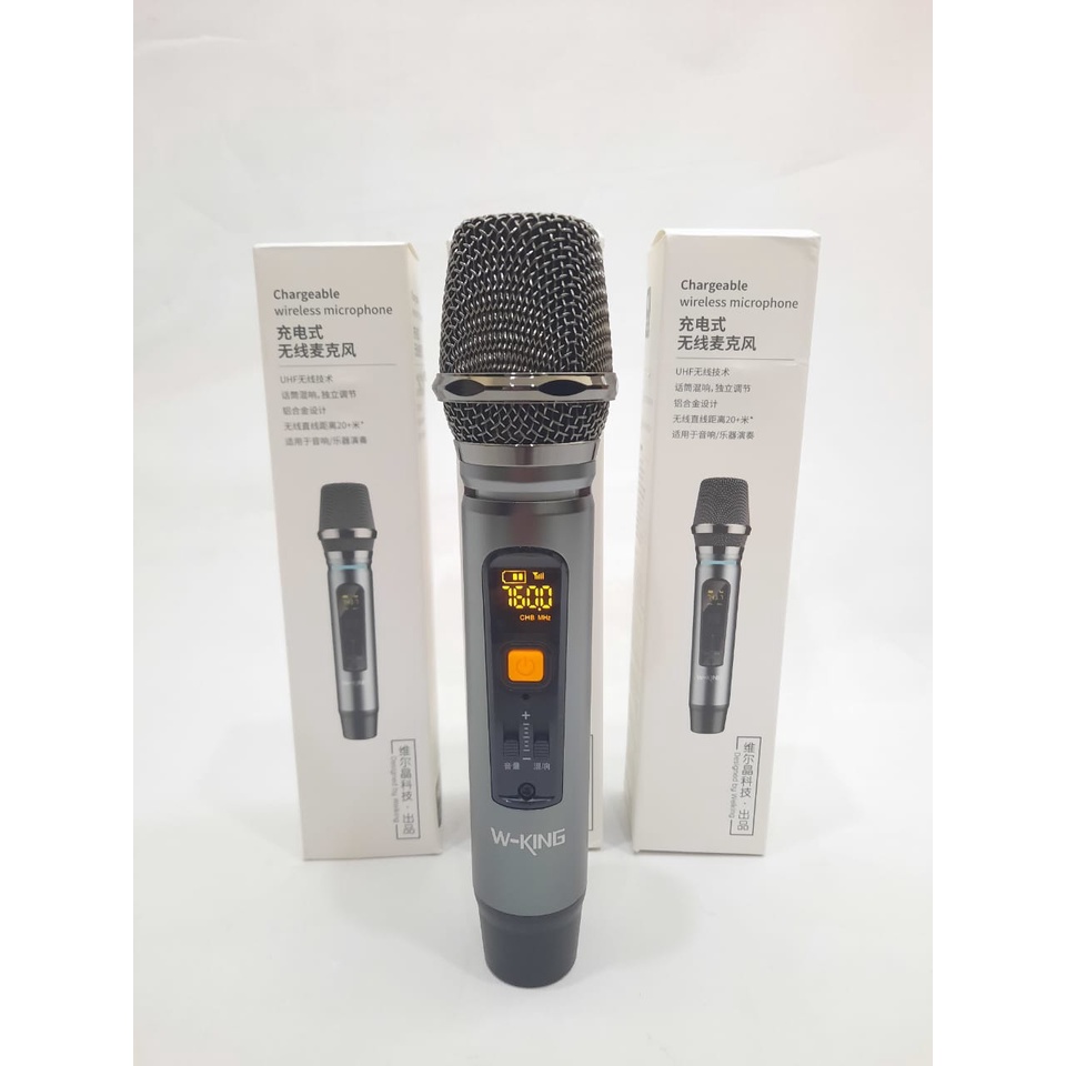 Mic Microphone WKing M6 Pengganti Cadangan Speaker Mic Bluetooth Microphone Wireless