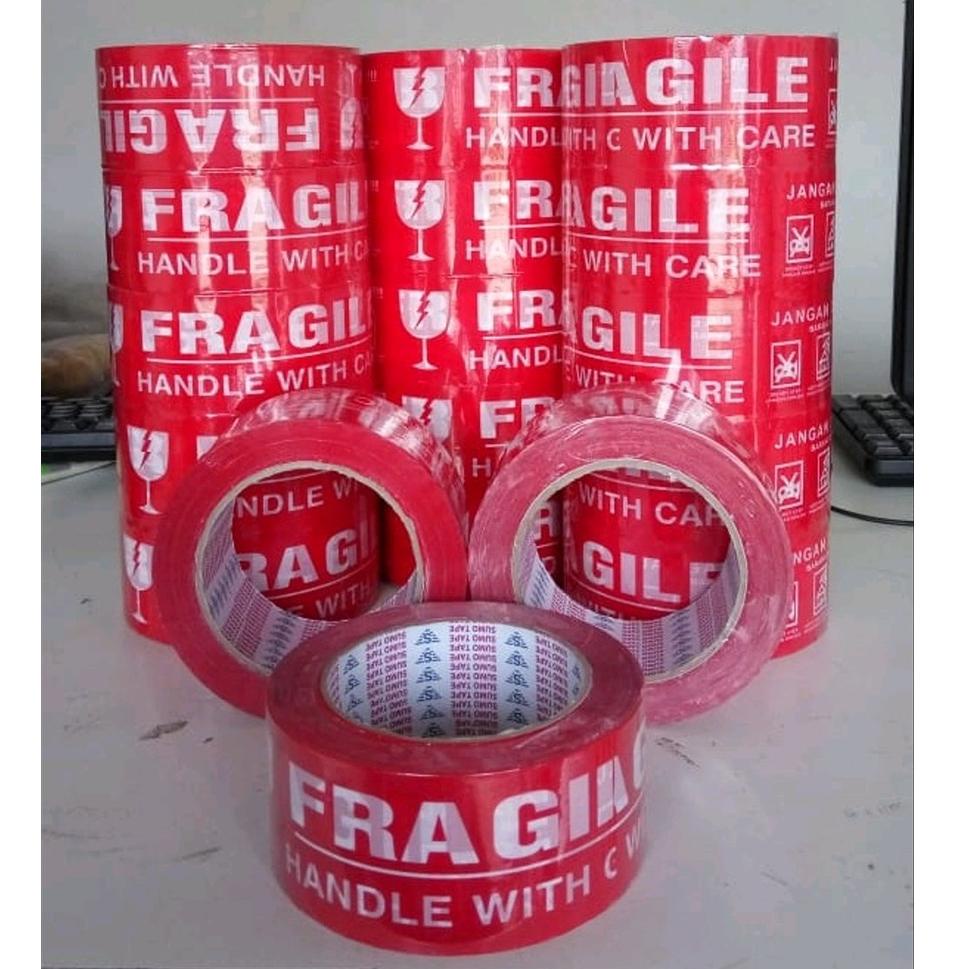 

ㆇ Lakban Fragile Merah Jangan di Banting 45mm x 50 Yard ➝