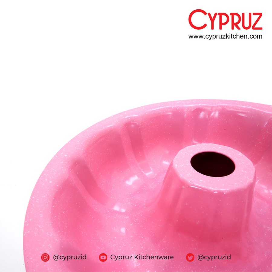 CYPRUZ AK-0670 Loyang Pudding Marissa Cake Pan Marble Non Stick 24 cm