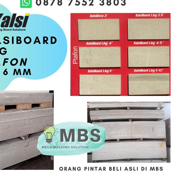 Kalsiboard Ling 6mm / Kalsiboard Plafon - EKONOMIS & CEPAT