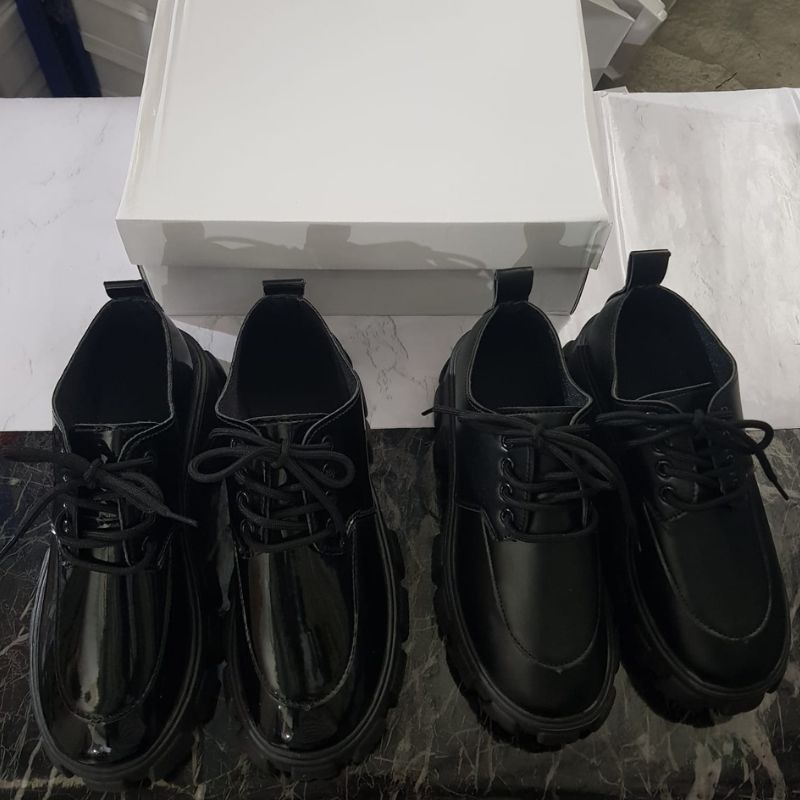 22004 Sepatu Docmart hitam wanita import sepatu oxford murah