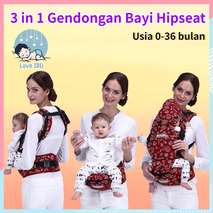 【Love IBU】Gendongan Bayi Hipseat Comforta Lebih Tebal dan Kuat Hipseat Gendongan Duduk Gendongan Dep
