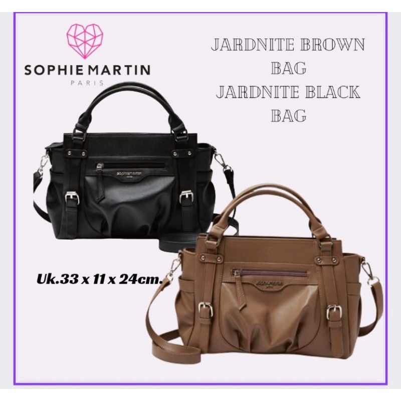 JARDNITE BROWN BAG&JARDNITE BLACK BAG SOPHIE MARTIN ORIGINAL TERBARU TAS SELEMPANG UKURAN BESAR SOPH