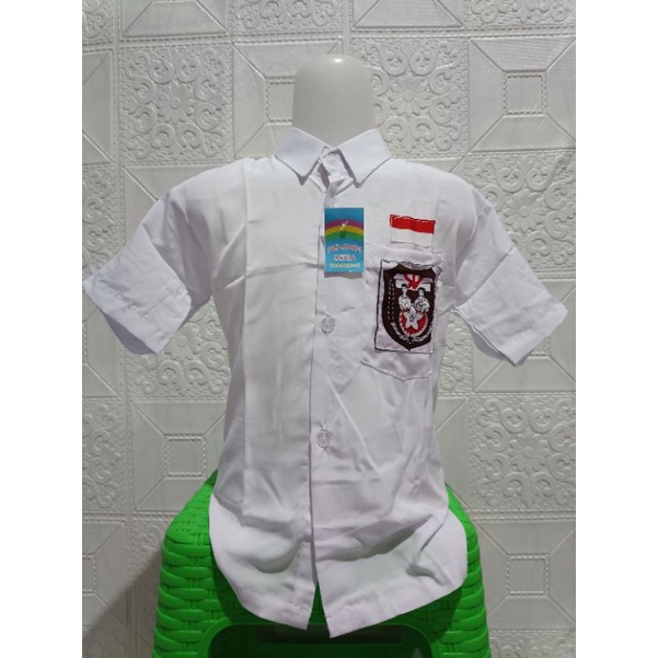 BAJU PUTIH TANGAN PENDEK TYSU/BAJU PUTIH PENDEK PUTIH SD TANGAN PENDEK/BAJU PUTIH SEKOLAH