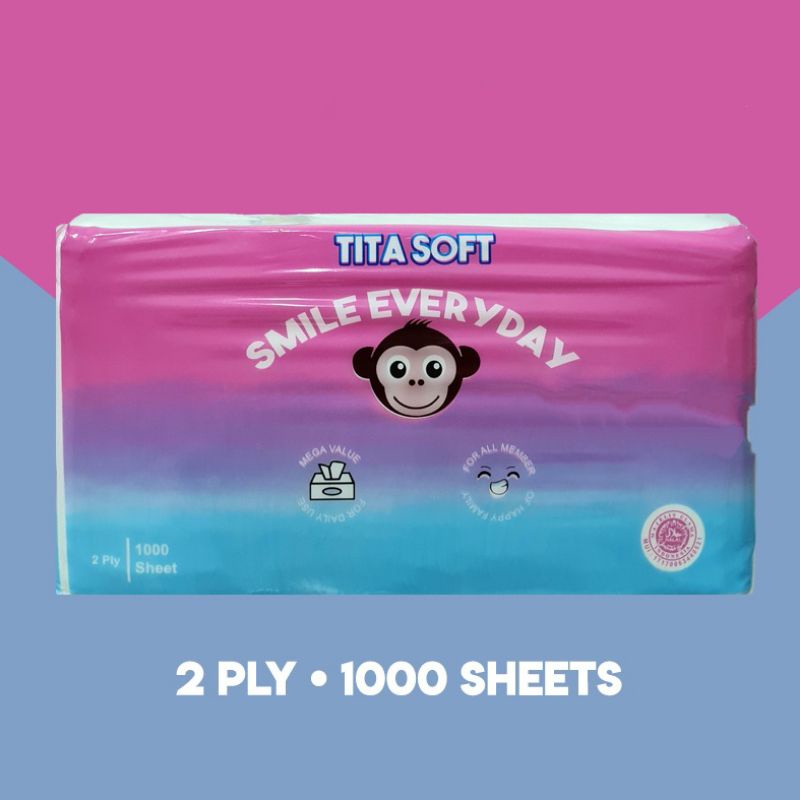 TISSU FACIAL MONTISS 1000 SHEET 2 PLY / TISSU WAJAH / TISU