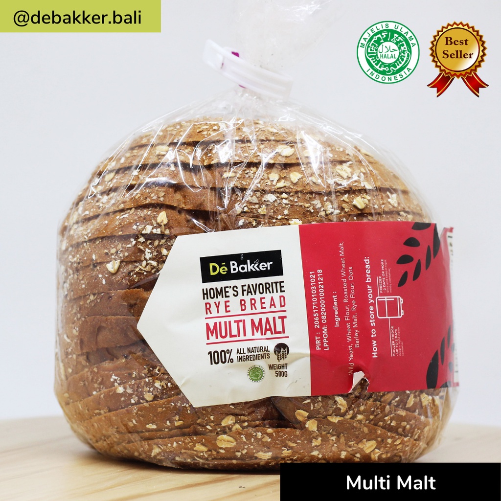 

Debakker store Multi Malt - Healthy Food - Diet Snack - Low Gi - Egg Free - Sugar Free - Bread Roti Bakery