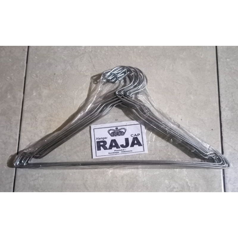 Hanger Raja gantungan baju kawat 12pcs
