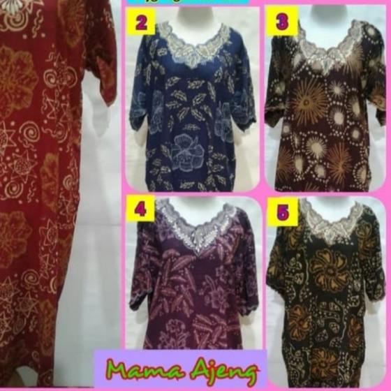 Daster Kencana Ungu Bordir, Daster Batik Kencana Ungu