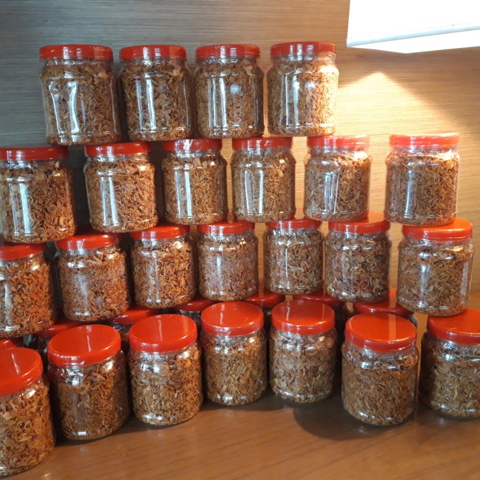 

bawang goreng murni tanpa campuran