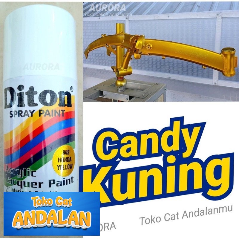

Pilox Diton Honda Yellow 802 Kuning Candy Tone Candytone Transparan Cat Pilok 300ml Tahan Bensin