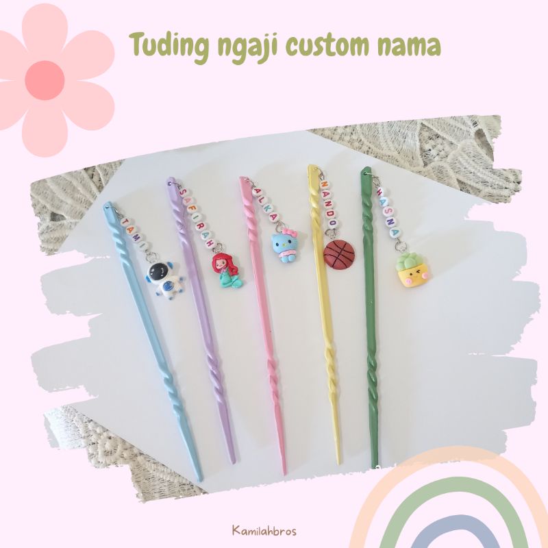 TUDING NGAJI CUSTOM NAMA - BEBAS PILIH BANDUL - KALAM NGAJI - PETUNJUK NGAJI