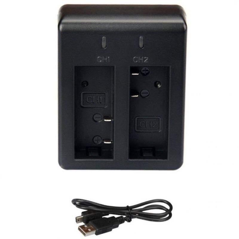 GREYSKY Dual Battery Charger SJCAM SJ4000 SJ5000 SJ6000 M10 - AX-SJ4000C
