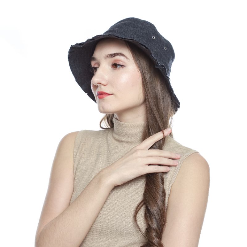 Topi Bucket Hat Original Pria/Wanita - Bucket RIPPED Hot Summer