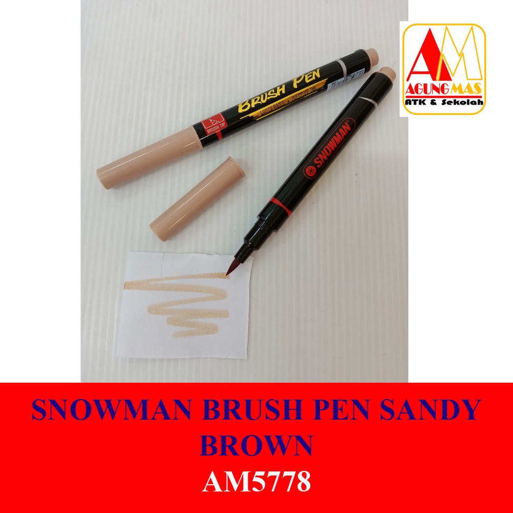 

SNOWMAN BRUSH PEN SANDY BROWN