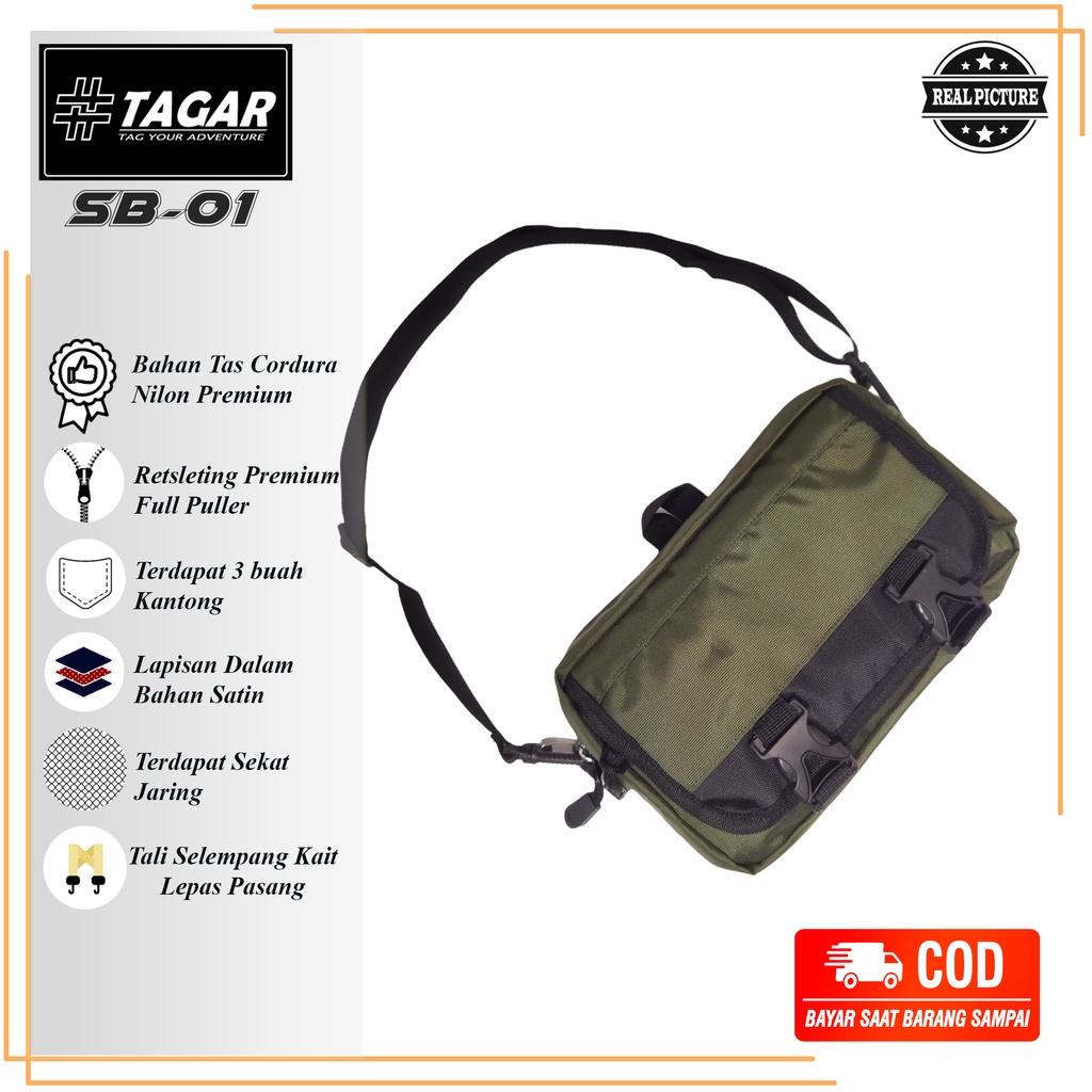 Tas Selempang Slingbag Pouch Bag Handbag TAGAR SB-01 Tas Hp Sako Wallet TAGAR SB-01