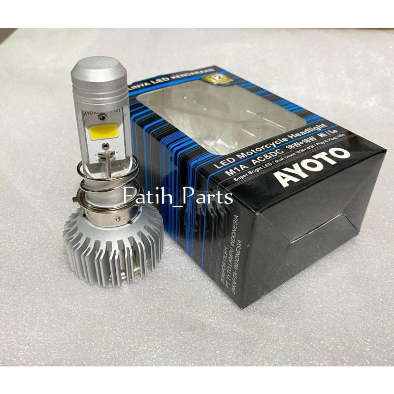 LAMPU LED AYOTO M1A H6 AC DC MOTOR BEBEK MATIC AC & DC BEAT MIO VARIO SPIN MIO M3