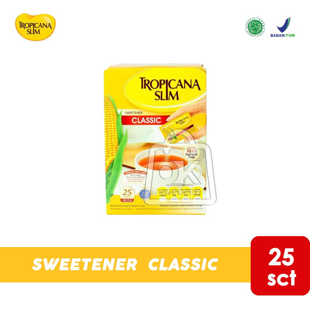 

Tropicana Slim Sweetener Classic (25 Sachet)