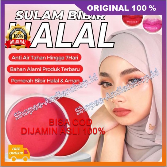 BELI 1 GRATIS 1 Sulam Bibir Halal Dan Tahan Lama Pemerah Bibir Alami 100% ASLI