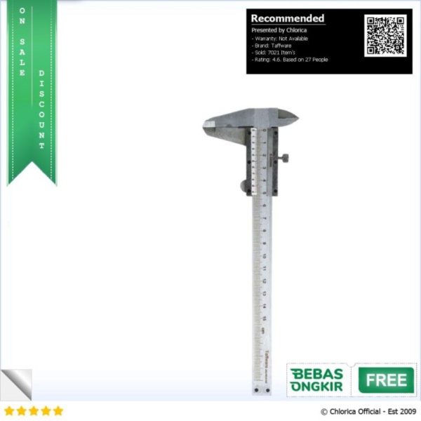 

Unik Taffware Jangka Sorong Vernier Caliper Micrometer 15CM - JIG-RE0150 - Silver Taffware Limited