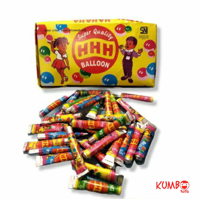 Mainan Jadul Balon Tiup Sedotan Balon Gelembung