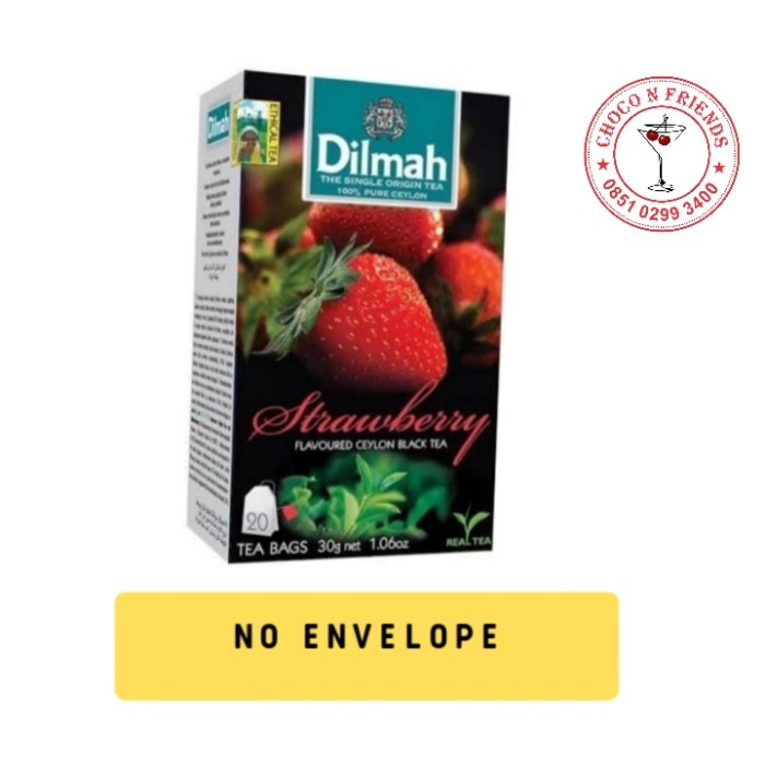 

TERBARU Teh Dilmah No Envelope 20 sachet Strawberry /TEH DIET/TEH PELANGSING/TEH HIJAU/TEH JATI