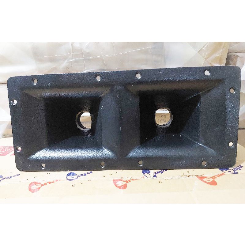 CORONG HORN BESI DOUBEL TWEETER UKURAN 34X15 DRAT