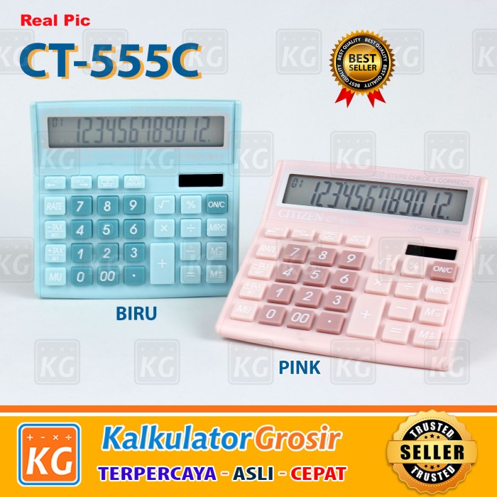 

Calculate Kalkultaor Citizen Ct 555 Warna Pastel Calculator Citizen 555N 555 N