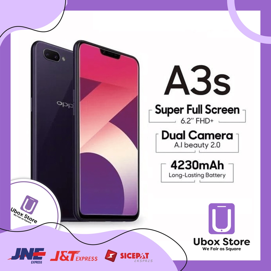 Oppo A3S RAM 6/128 GB Garansi 1 Tahun