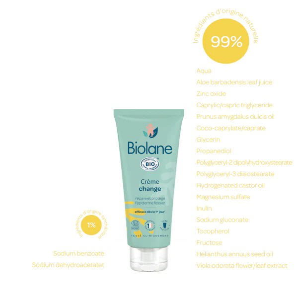 Biolane Organic Diaper rash Cream 100ml